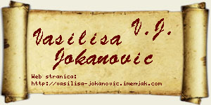 Vasilisa Jokanović vizit kartica